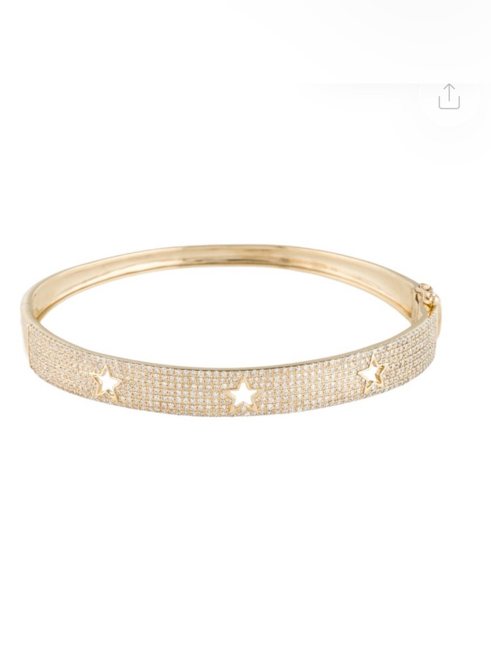 14K Diamond Bangle Bracelet